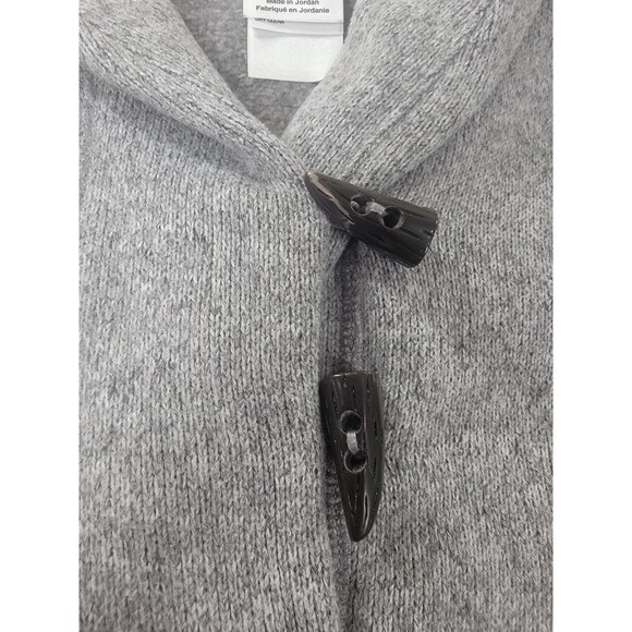 The North Face Fleece Pullover Womens Small Gray Shawl Collar Toggle Sweater - Picture 5 of 10